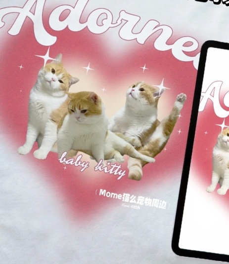 -甜蜜暴击-爱心猫咪T恤定制上线啦 -甜蜜暴击-爱心猫咪T恤定制上线啦